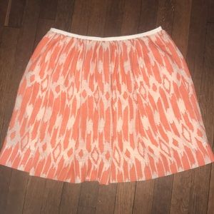 J Crew summery orange skirt